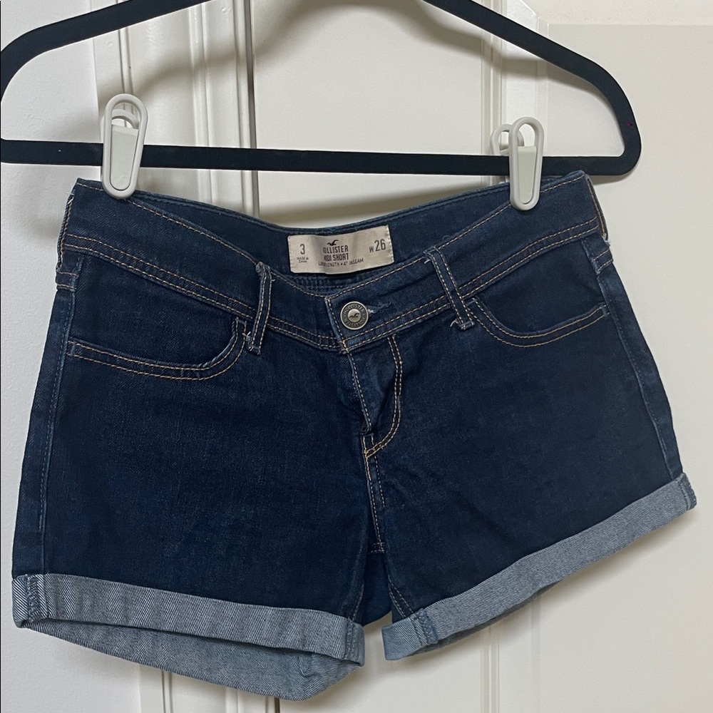 Hollister Dark Blue Jean Shorts